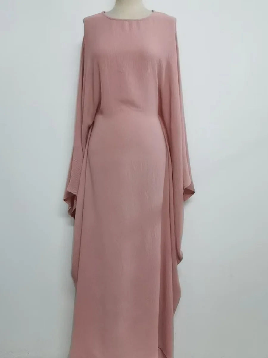 Muslim Women Arabic Dubai Abaya Plus size adjustable Waist Long Dress Modest Kaftan Robe Imitation Linen Femme Islam Clothing.