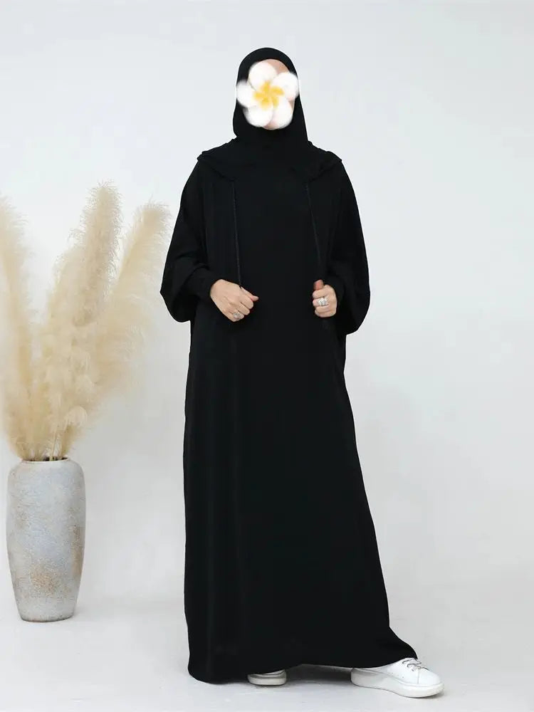 Ramadan Niqab Khimar Muslim Abaya Damen Dubai Turkey Islam Prayer Clothes Women Jilbab Modest Dress Kaftan Robe Femme Musulmane