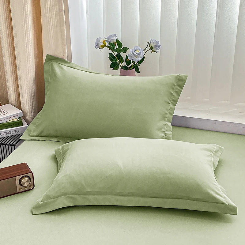 1PC solid color bed cap anti-slip protective cover dust covered sheet.