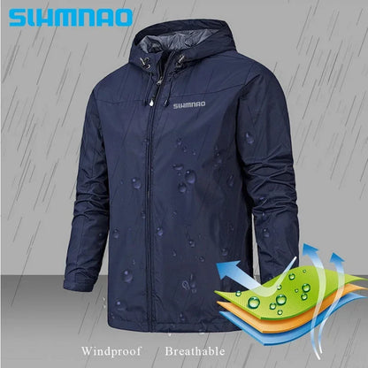 2025 New men's Autumn/Winter Jacket Motorcycle windproof jacket Mountaineering jacket Waterproof fishing raincoat casual coat.