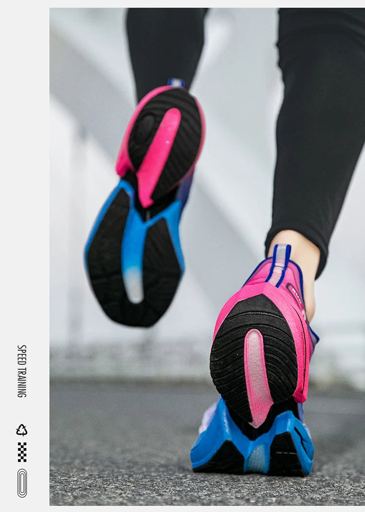 Marathon Air Cushion Herren Sport Laufschuhe Atmungsaktive leichte Damen Bequeme sportliche rutschfeste Carbon Plate Sneakers.