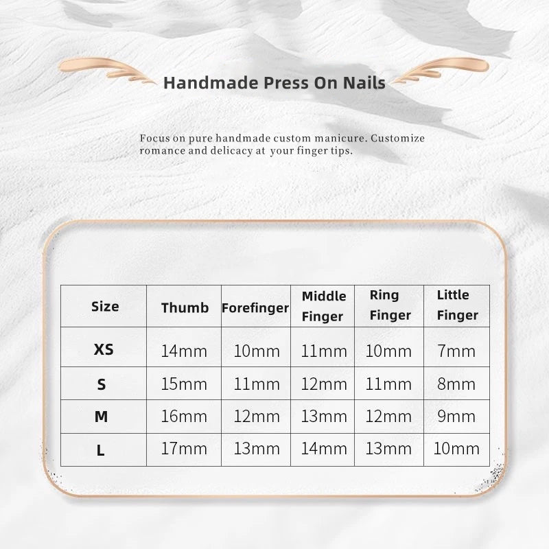 Aurora Handmade Press On Nails White Almond French Fake Nails Medium Wearable Manicure Simple Pearl Decoration Finger Nails Art.