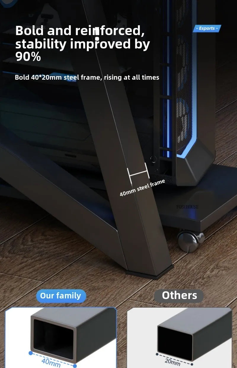 Moderne Doppel-Computertische für Zuhause, Desktop, E-Sport, Gaming-Tisch, Schlafzimmer, einfacher Schreibtisch, Studenten-Studientische, Büromöbel