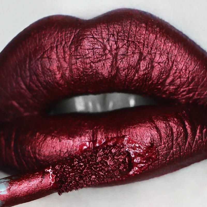 Metallic No-stick Cup Lip Gloss Glitter Matte Moisturizing Waterproof Long Lasting Lip Glaze Liquid Lipstick Lip Makeup Cosmetic.