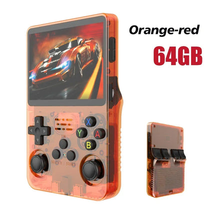 Open Source R36S Retro Handheld Video Game Console Linux System 3.5 Inch IPS Screen Portable Pocket Video Player 64GB 128G Games.