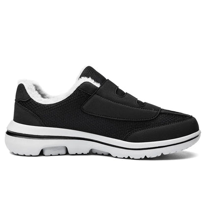 Winter Warm Elderly Shoes With Wide Toe Box Diabetic Shoes For Fat Foot Orthopedics Swollen Feet Thumb Eversion Foot Pain Relif.