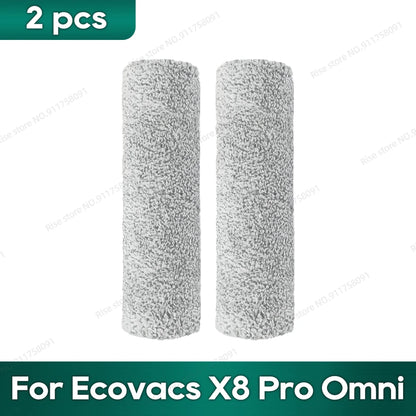 Compatible for Ecovacs X8 Pro Omni Accessories Main Side Brush Hepa Filter Rag Dust Bag Replacement Parts