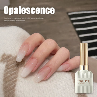 Pudding Milky White Gel Nail Polish, Pure Color UV Gel Polish, For Professionals Starter Nail Art DIY 15ml.