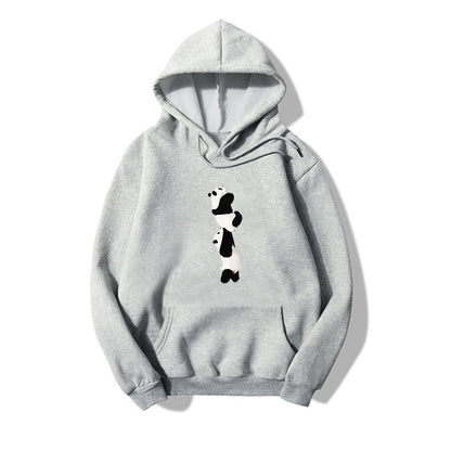 Blessyuki niedlichen Cartoon Panda gedruckt Hoodies Frauen lässig lang ärmel ige Basic Student Sweatshirt plus Größe Paar Kleidung y2k Top