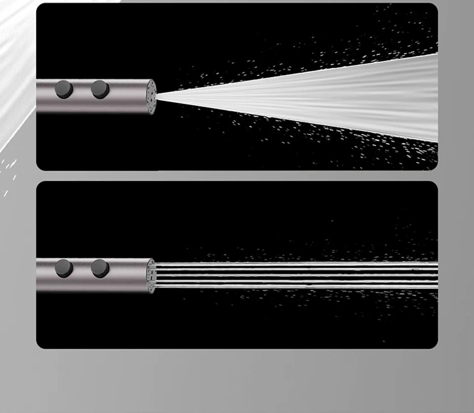 VGX LED Digital Shower System Modern Bathroom Temperature Display Shower Faucet Set Rainlfall Bathroom Mixer Bidet Shower Set