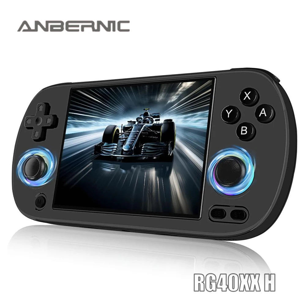 ANBERNIC RG40XX H Retro Handheld Game Console 4.0 Inch IPS Screen Linux System Built-in 64G TF Card 5488 Games Support HD-TV Out.