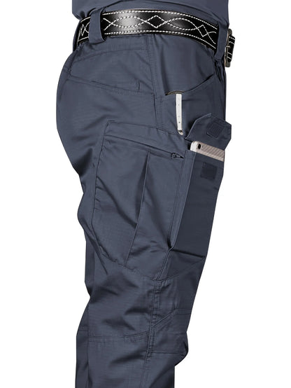 Men's Outdoor Multi Functional Tactical Pants, Multi Pocket Outdoor Hiking Sweatpants, Water-repellent, wear-resistant.