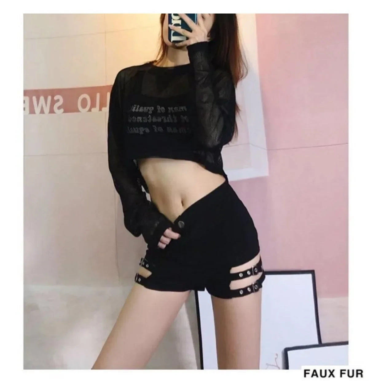 Lisa Style Stage Costume Sexy Bass High-Waisted Shorts Jazz DS Hot Pants Steel Tube Dance Trousers Essential Underwear.