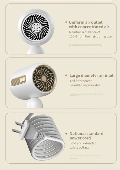 F41 Hair Dryer High-Speed Electric Turbine Airflow Low Noise Constant Temperature And Quick Drying Suitable For Home Salons