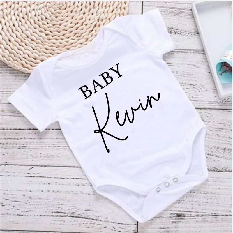 Personalisierter Name Baby Body Benutzerdefinierter Name Neugeborene Süße Kleidung Kleinkind Sommer Kurzarm Overall Unisex Kleinkind Dusche Geschenk.