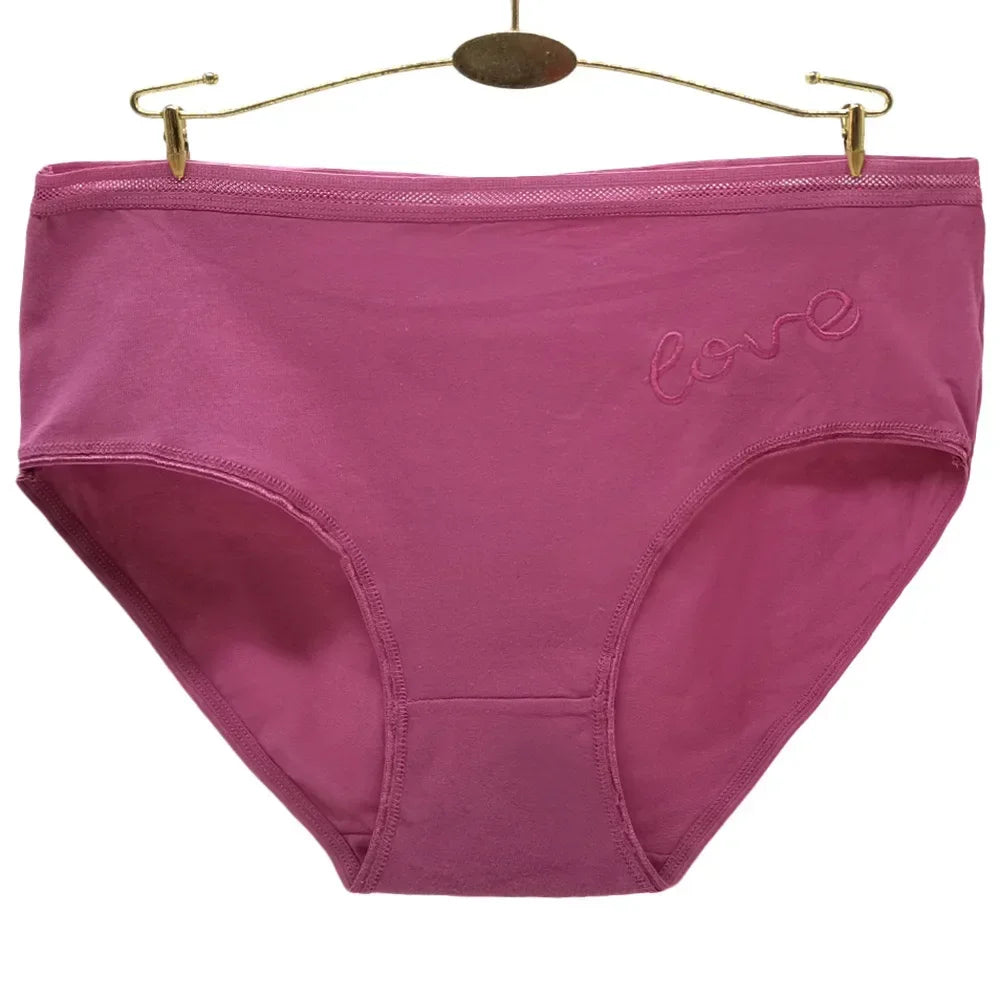 Panties Plus Size Cotton Underwear Women Briefs Woman Knickers Lady Lingerie Girl intimate Large 3 Pieces/Lot.