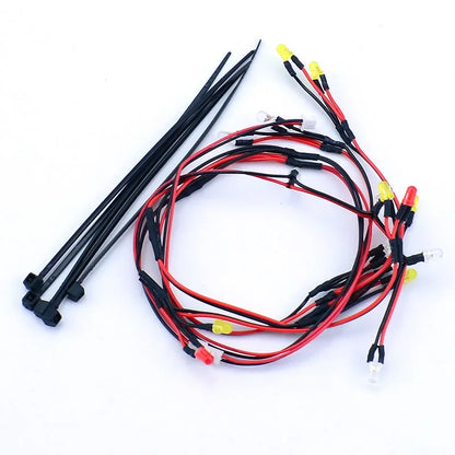 LED 5V Lighting Upgrade System Front and Rear Lamp for 1/24 RC Crawler Car FMS FCX24M Camel Cup Discovery Range Rover Parts.