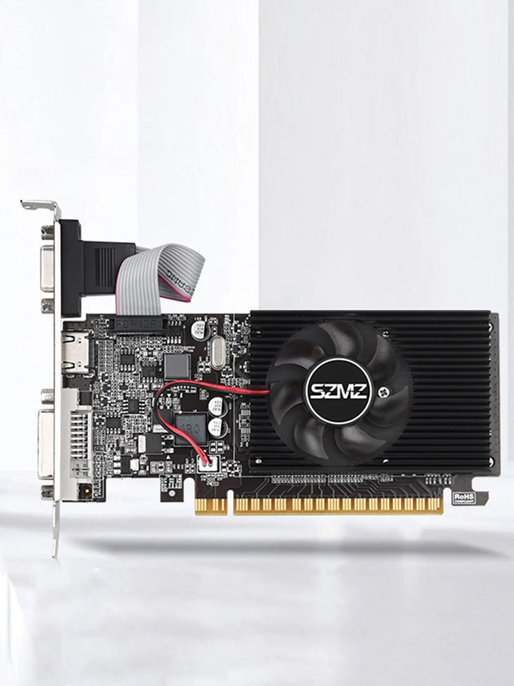 GT210 1G Video Card with DVI VGA HDMI-Compatibe Port Gaming Graphics Card 64Bit DDR3 Low Profile Graphics Card for PC Gaming.