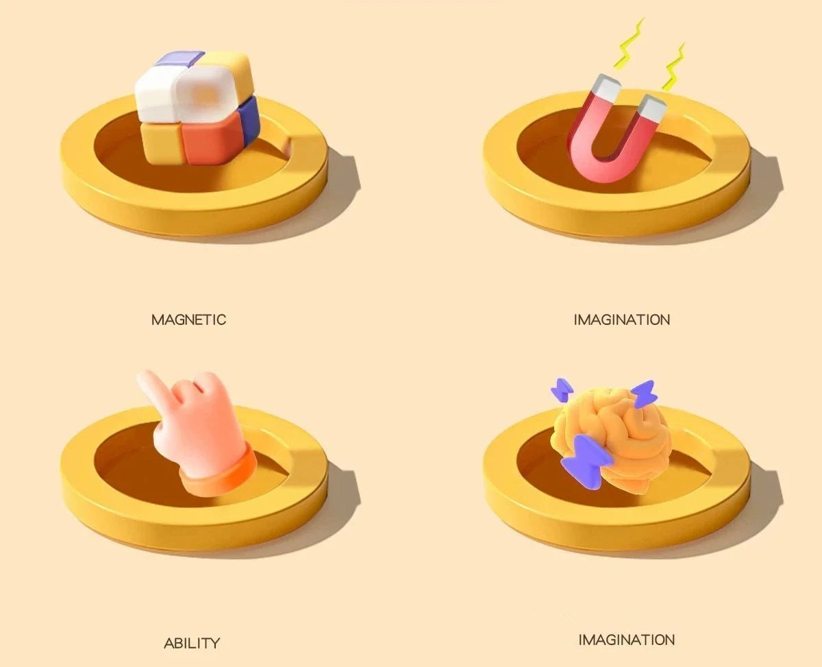 Magnetic Building Blocks Mine World Cube Magnet World Set for Kid Age DIY Model Children Stem Best Montessori Sensory Toy.