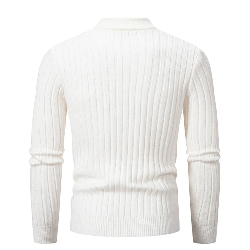 2023 Autumn  and Winter New Sweaters Warm Fit Knitted Sweaters Solid Color Casual Pullover Multiple Styles Sweater Men.
