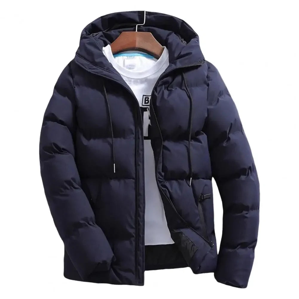 Fashion Parkas Men Winter Overcoat Thick Puffer Jacket Men Winter Coat Casual Jacket Warm Hooded Outwear Keep Warm Men Jacket.