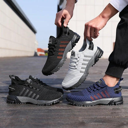 Männer Casual Turnschuhe Mesh Leichte Atmungsaktive Weiche Sohlen Laufschuhe Slip-on Männlichen Wohnungen Müßiggänger Schuh Trainer Zapatos hombre.