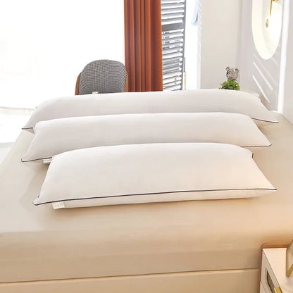 1pc White Pillow Core Home Bed Long Pillows подушки Washable Pillow Skin-friendly Neck Cushion almohadas para dormir.
