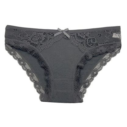 5 PCS/SET New Arrival Low Rise Ladies Sexy Lace Panty Underpants Panties For Women Lingerie Cotton Briefs.