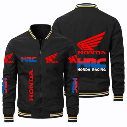 2025 New Men's Honda Motorcycle Jacket Honda Wing HRC Logo Jacket Oversized Biker Racing Team Jacket Honda Men's Clothing Coats.