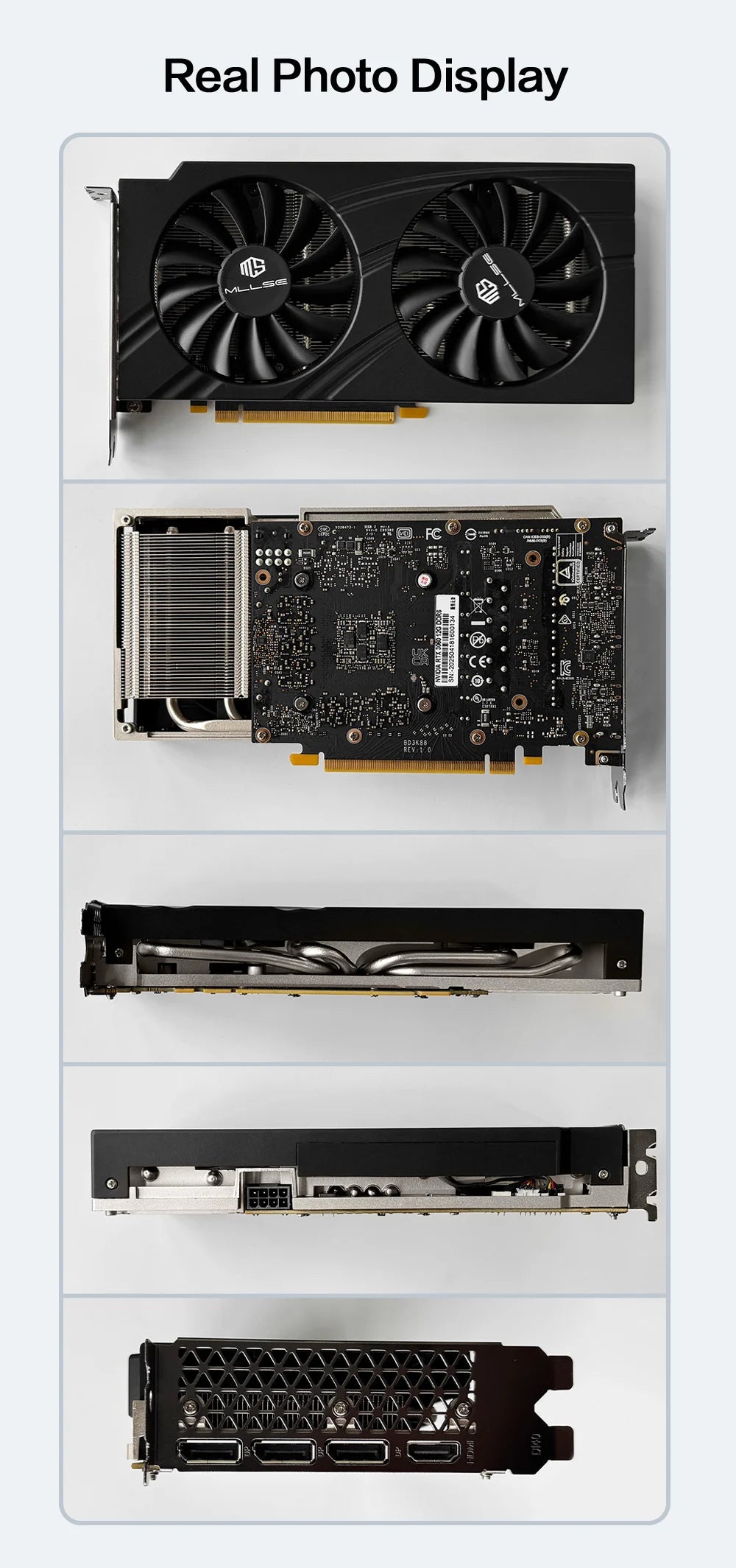 MLLSE RTX 3060 12GB Graphics Card GDDR6 192Bit PCI Express 4.0 ×16 8Pin NVIDIA GPU Rtx 3060 Gaming Video Card Placa De Video.