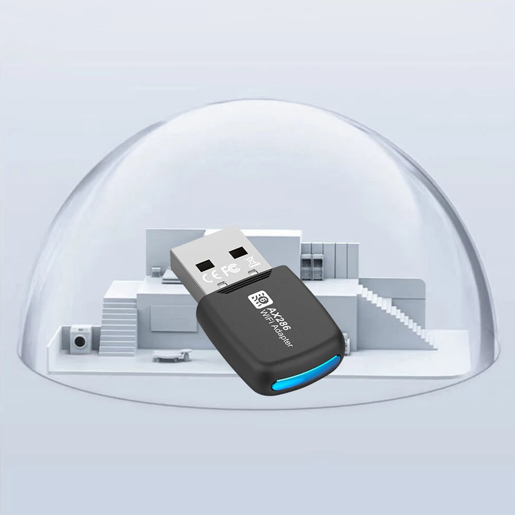 Mini USB WIFI 6 Dongle Mini USB WiFi Card Adapter 2.4GHz 286.8Mbps Wireless Network Receiver For PC/Laptop Windows7/10/11.