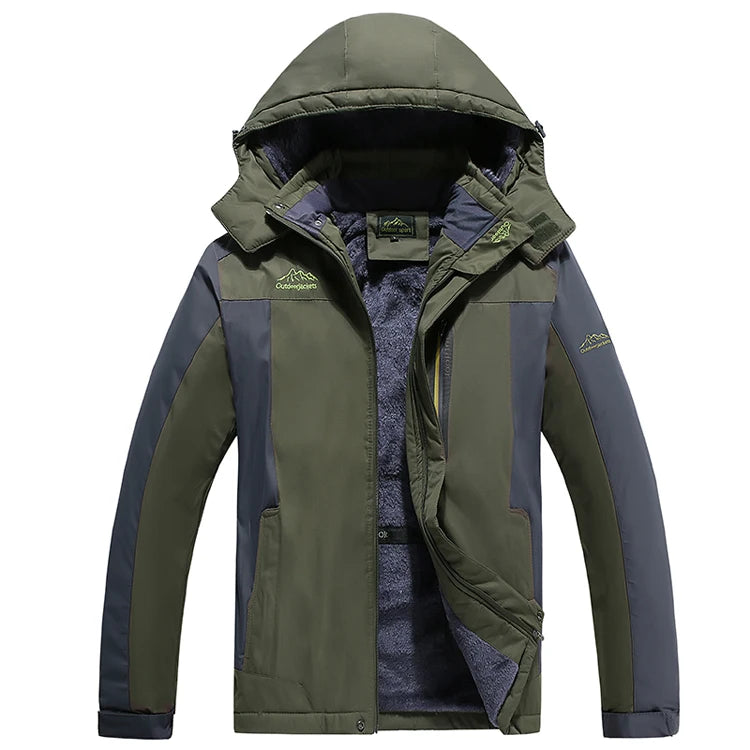 Fall and winter new men's quick-drying jacket, oversized loose-fit model, padded thick warm jacket..