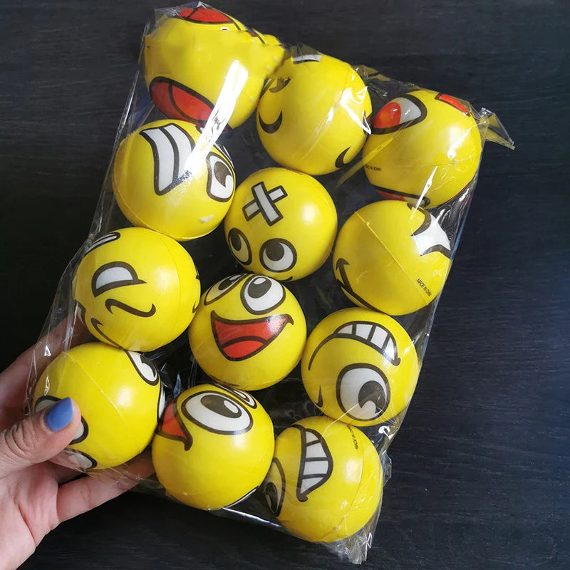 Stress Relief Foam Sponge Stress Ball Squeeze Ball Toy Squeeze Hand Wrist Exercise Sponge Toy for Kid Adult Child Creative Gifts