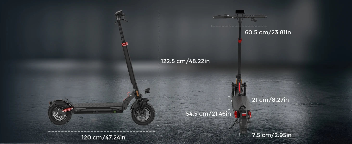 isinwheel T4 （ABE）Adult Electric Scooter 1000W Motor 48V12.5Ah Battery Electric Scooter 10" Off-Road  Tire  Electric Scooter.