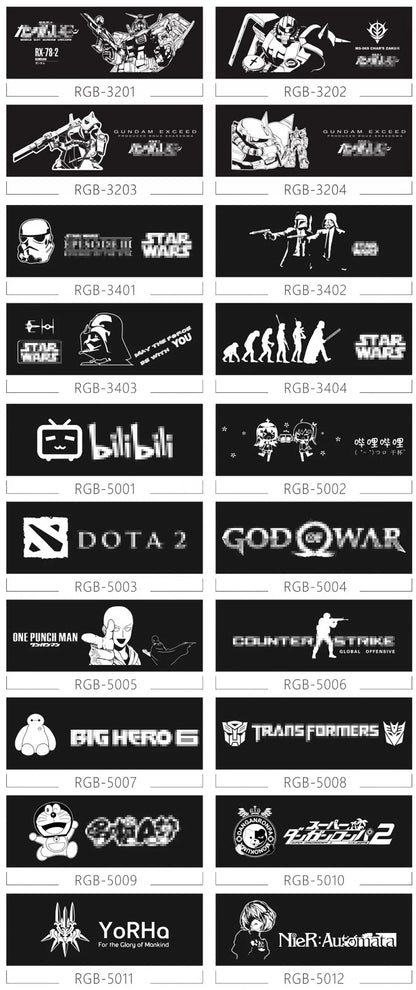 Mirror MOD RGB Lighting Panel Customize PC Case VGA Backplate Side Panel PC Cabinet A-RGB Colorful AURA SYNC Water Cooling Plate.