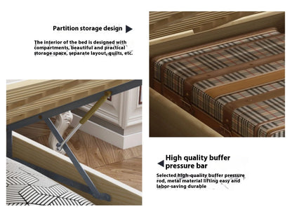 Europäisches Luxus-Doppelbett, modernes weißes King-Size-Doppelbett mit ästhetischem Rahmen, hochwertiges, schlafendes, beleuchtetes Deux-Tischmöbel für Schlafzimmer