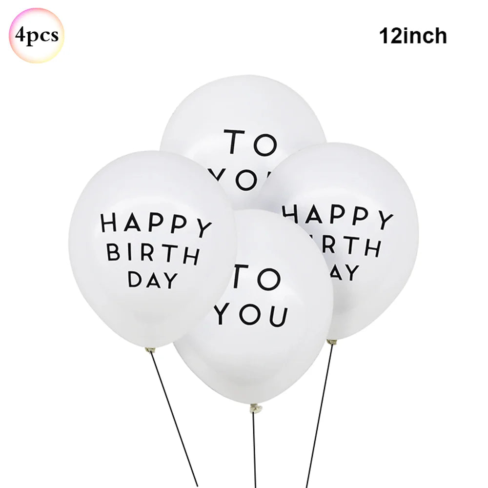 40in Cream Big Number Balloon 18in Three Color Love Foil Helium Balloons Aldult Birthday Set Boys Girls 1st Birthday Decorations