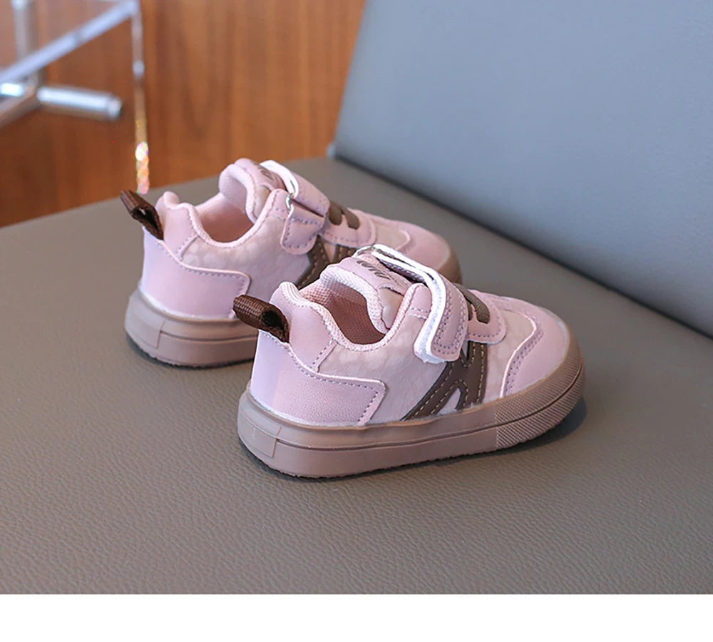 2025 Designers Kid's Sneakers PU Leather Waterproof Infant Baby Toddler Shoes Ergonomics Girl's Sneakers Children's Sport Shoes.