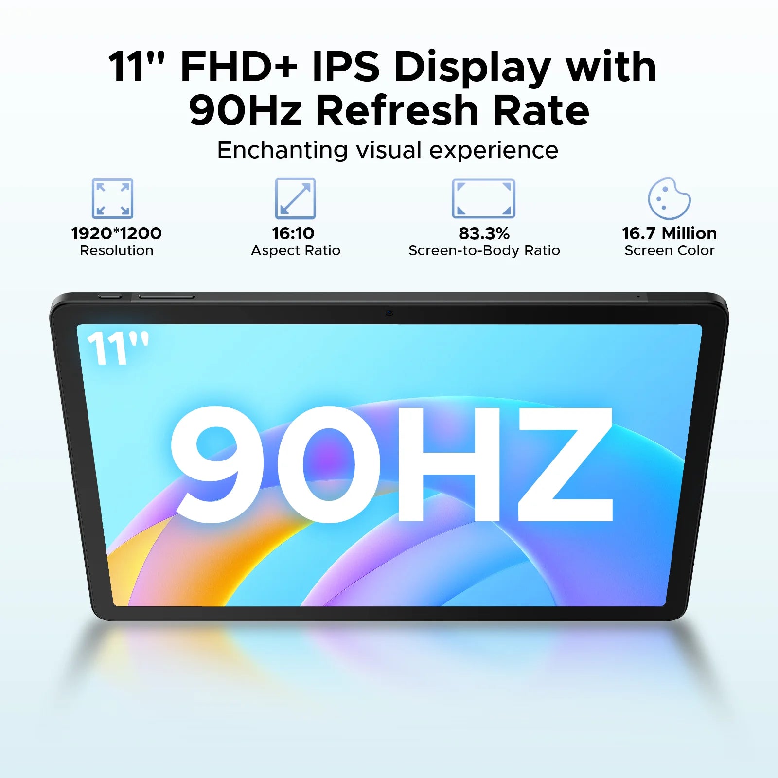 DOOGEE Tab E3 Tablet 11" Screen Android 15 Gemini AI 7.5mm Ultra-thin 32GB (8+24) 256GB Dual Speakers 8800mAh Battery Smart Pad.