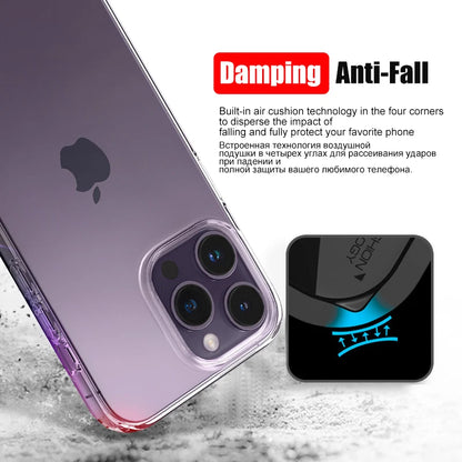 Luxury Clear Silicone Phone Case For iPhone 16 15 14 13 12 11 Pro Max XR X XS 7 8 Plus Shockproof Transparent Bumper Back Cover.