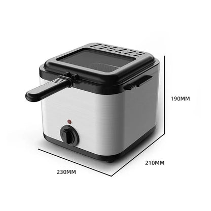 2.5L Electric Deep Fryer Large Capacity Oil Oven Countertop Commercial Fryer for Street Vendors Fried Chicken Fries Pot EU/US.