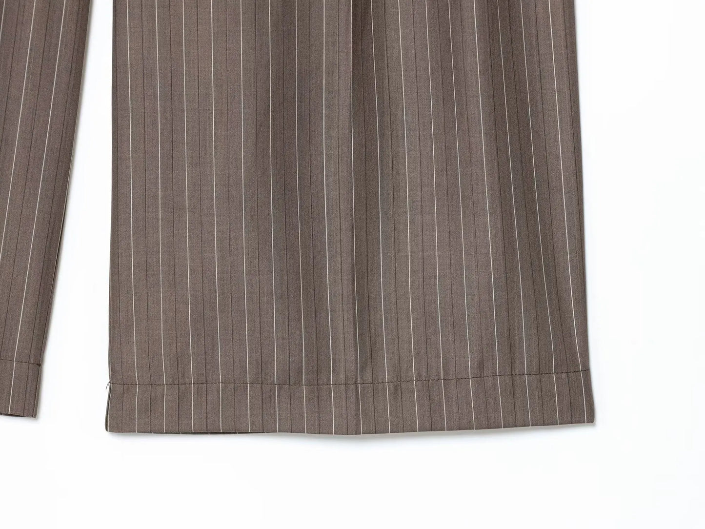 KONDALA Women Elegant Striped Blazer Suit Slim Button Blazer or Wide-leg Pants 2025 Spring Fall Fashion Mujer Commute Pants Set.