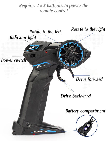 1/ 10 2.4G High Speed Remote Control RC Stunt Motorbike  drift Car 30mins Drive Racing Motorbike RC Motorcycle Toy model.