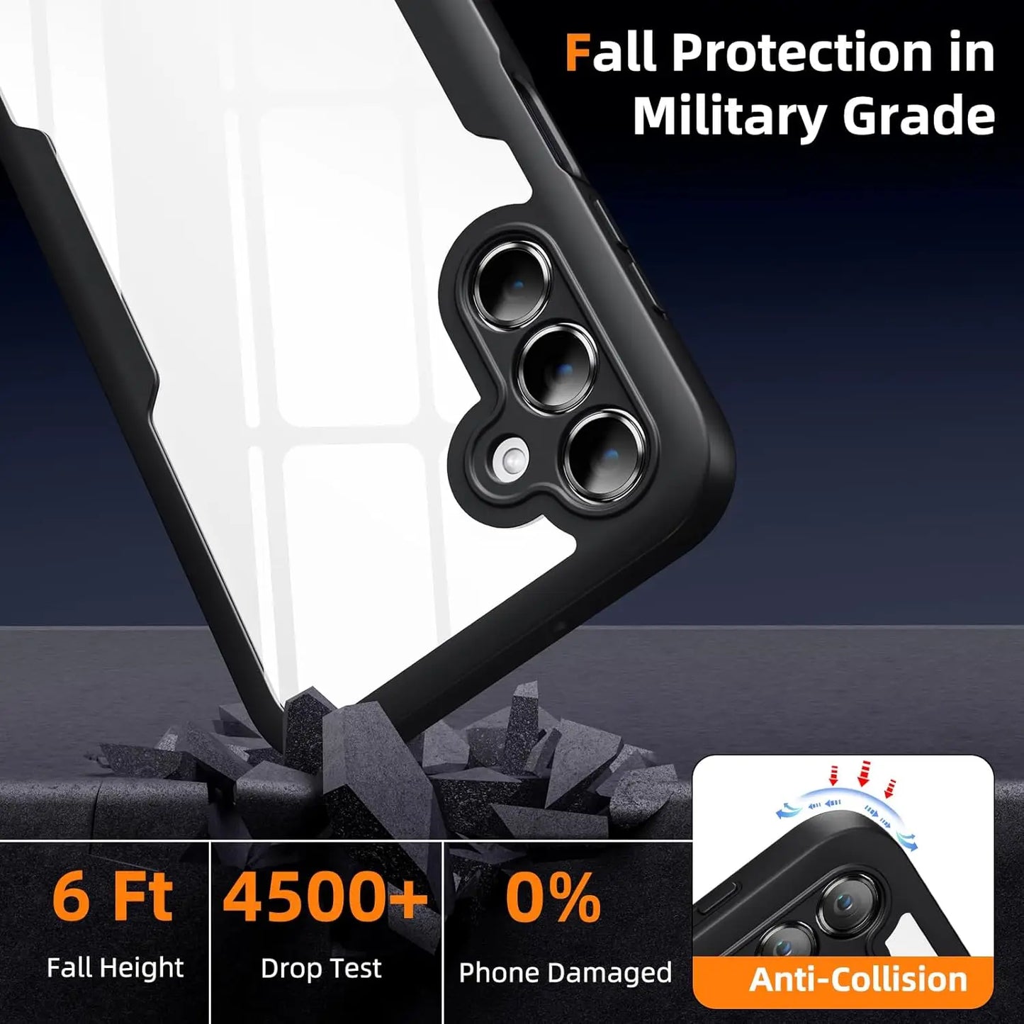 Full Body Protection Shockproof Case for Samsung Galaxy A17 A56 A36 A26 A16 5G A55 A35 A25 A15 Protective Cover Funda Coque Capa.