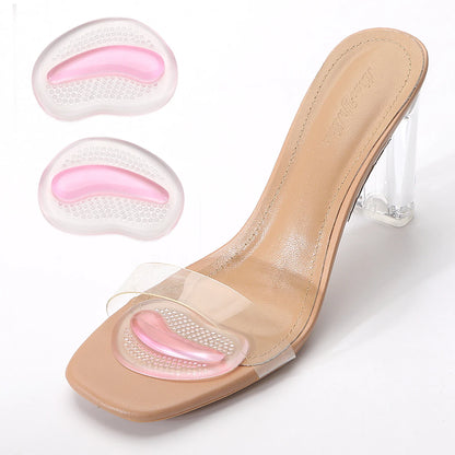 Silicone forefoot pad ladies sandal anti-skid pad anti-pain thickened half a yard pad high heels insole forefoot pad.