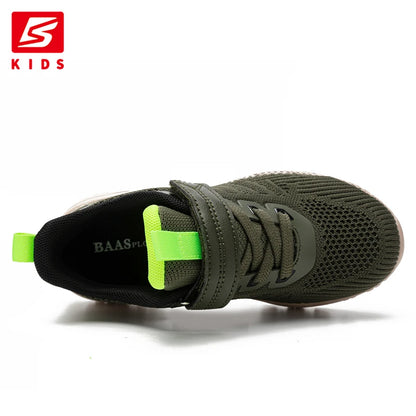 Baasploa Children Running Shoes Fashion Lightweight Boys Sport Sneakers Breathable Mesh Tenis School Shoes for Boys Kids Sneaker.