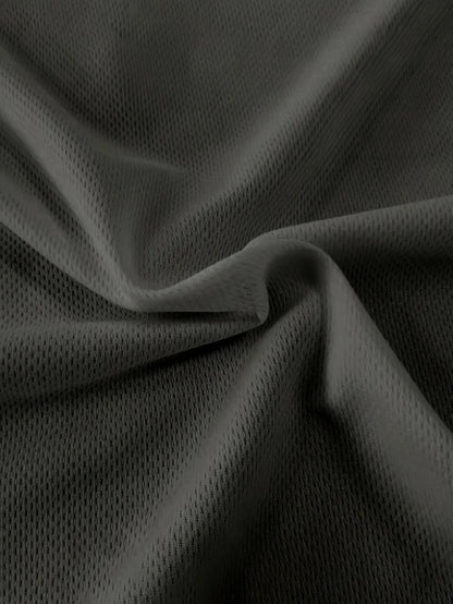 2025 Men's casual sports mesh set, summer T-shirt fashionable, comfortable and breathable lapel beach two-piece set.