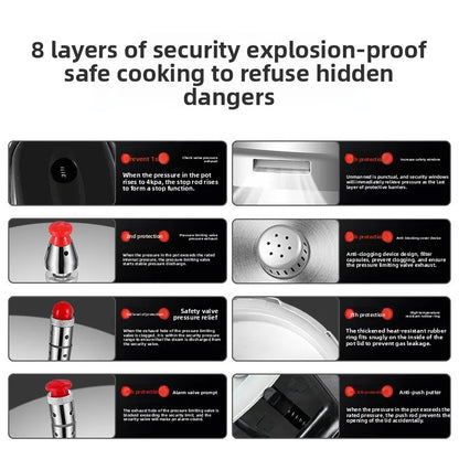 Pressure cooker, gas induction cooker, universal household gas, gas, open flame pressure cooker, large capacity.