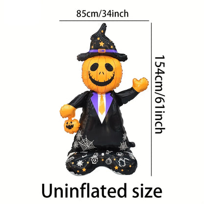 2025 Halloween Große Stehende Ballonbasis Skelett Kürbis Geisterbaum Halloween Aufblasbare Luftballons Partydekorationen Zubehör.