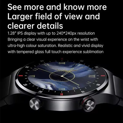 2025 NFC Bluetooth Call Smart Watch Men Full Screen GPS Sports Bracelet Waterproof ECG Health Monitor SmartWatch for IOS Android.